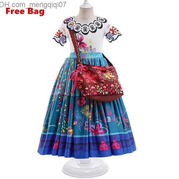 Vestidos para Meninas Encanto Meninas Festa Vestem-se Fantasia de Princesa Crianças Halloween Mirabel Fantasia Cosplay Vestido de Bebê Menina Natal Cainival Vestido 220712 Z230704