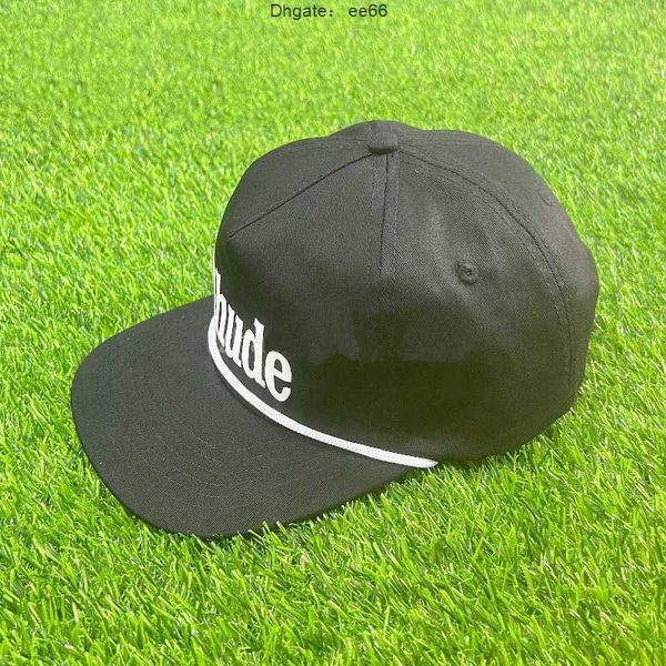 Ball Caps Männer Frauen Beste Qualität Rhude Verstellbare Hut Innen Tags Weiß Gestickte Buchstaben RHUDE Baseball Cap