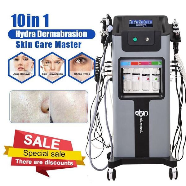 Microdermoabrasão multifuncional Hydra Machine 10 em 1 Multiple Hydra Beauty Facial System Diamond Dermoabrasão