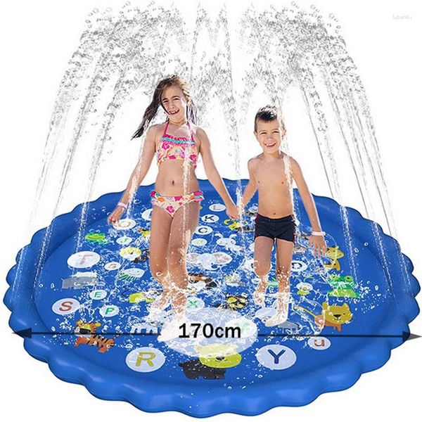 Schwimmweste Boje 120/170 cm Kinder spielen Wassermatte im Freien Gameoy Sommer Spay Pool Sprinkle Splash Schwimmspielzeug