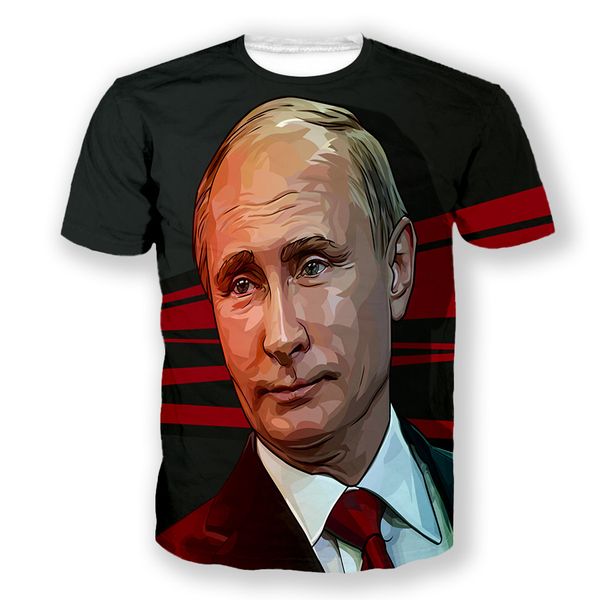 Hip Hop Sportwear Punk Casual Outono Homens Cool Print The Avatar The Putin 3d T-shirt 002