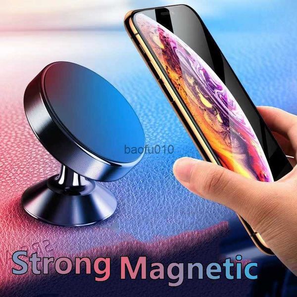 Autotelefonhalter Magnetische Universal-Magnet-Telefonhalterung für iPhone14 Max Xiaomi im Auto Mobile Handyhalter Ständer Zubehör L230619