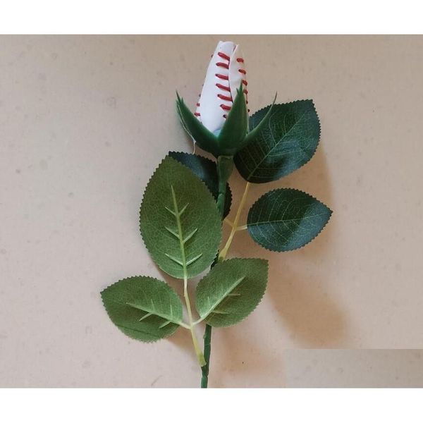 Sammelbare 2021 Baseball-Leder-Rosen, gelbe rote Naht, Softball-Abschlussgeschenk, Rosen-Blumen-Anschlüsse, Drop-Lieferung, Spor Dhat1