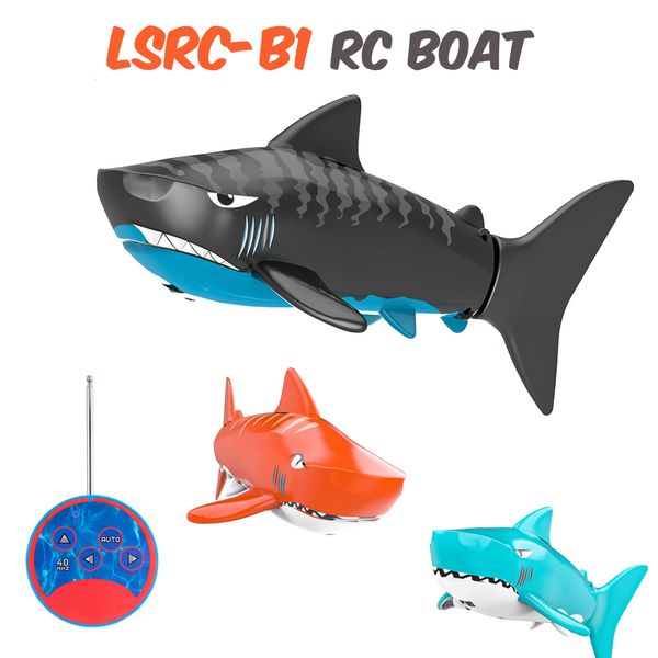 Conjunto de modelo de brinquedo de peixe com controle remoto LSRC B1 27MHZ 5CH simulação de barco 0 1m s mini piscina brinquedos para crianças 230703