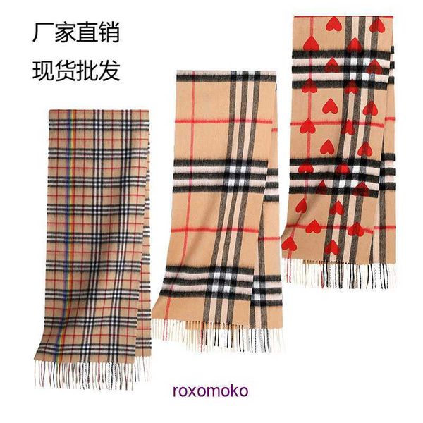 Top Original Bur Home Sciarpe invernali negozio online Barbary Scarf British Wool Cashmere Autunno donna e collo a scacchi uomo