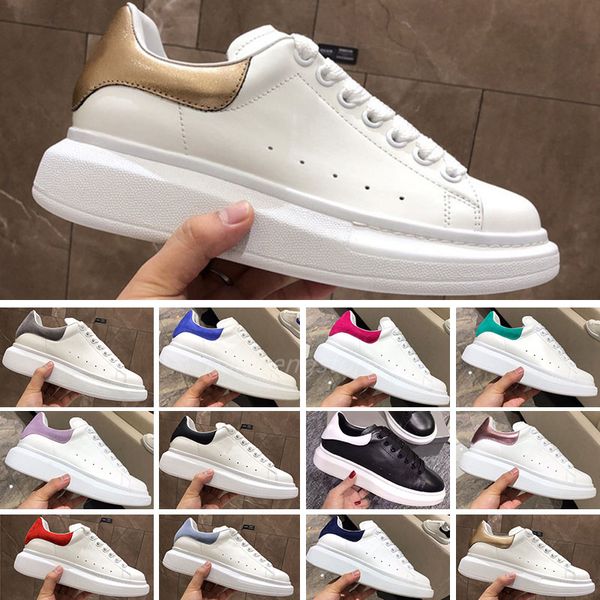 Zapatos casuales Mujer Diseñador SHoes Zapatillas de deporte con cordones de cuero de viaje dama de moda Zapatillas de deporte planas Letras mujer plataforma de zapatos hombres zapatillas de gimnasia tamaño 34-42-45 L2