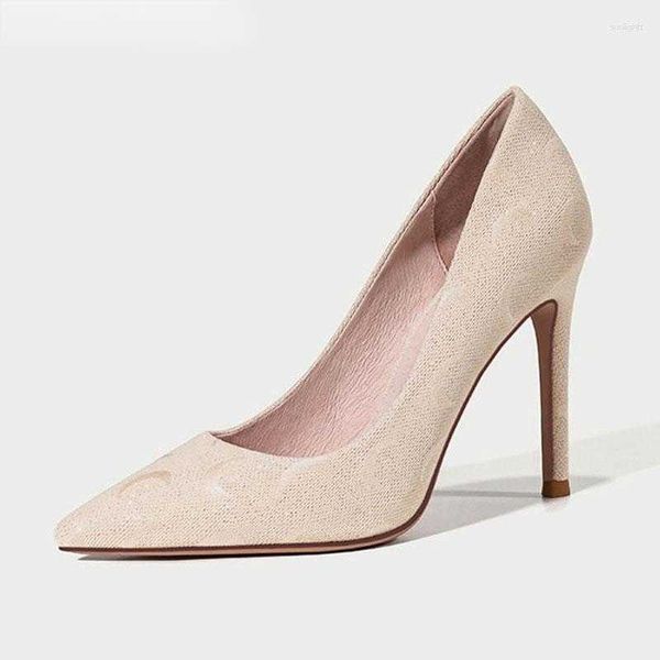 Sapatos formais Moon Plus Size Pequeno 44 Pumps Slip On Stiletto Salto alto super alto 33 bico fino bordado feminino salto baixo 12 gatinho