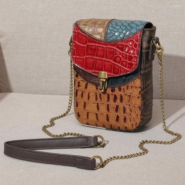 Abendtaschen 2023 Frauen Umhängetasche Echtes Leder Umhängetasche Vintage Geldbörse Mode Luxus Handytasche Damen Handtasche