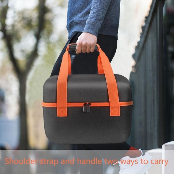 Suportes A0kb Alto-falante portátil Bolsa de ombro Eva Carry Case à prova de choque com alça de alça compatível com Partybox Encore Essential