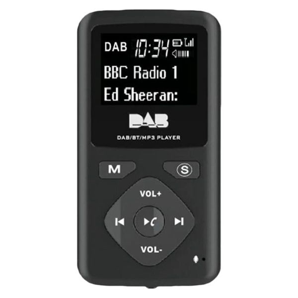 Rádio dab/dab rádio digital bluetooth 4.0 bolso pessoal fm mini rádio portátil fone de ouvido mp3 microusb para casa
