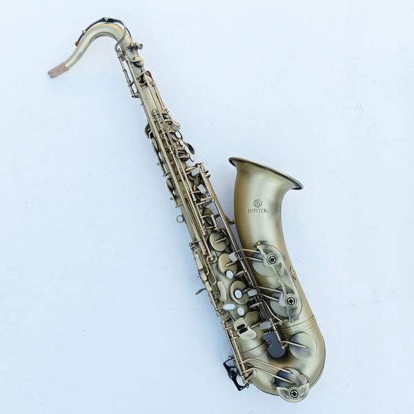 Hochwertiges Jupiter JTS500Q B-Tenorsaxophon aus Antikbronze, Jazzinstrument mit Mundstück und Box