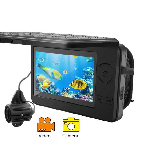 Localizador de peixes EYOYO 4000mAh HD 720P Localizador de peixes de vídeo 4,3 polegadas Monitor Full HD 1280*720P Câmera para câmera de pesca no gelo subaquática de inverno HKD230703