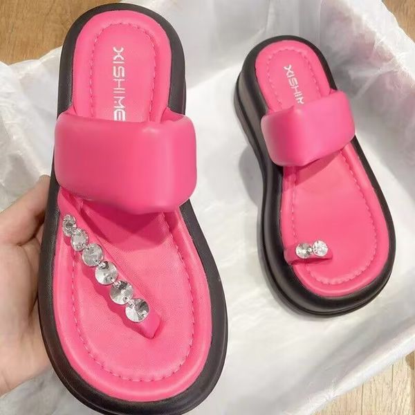 Muffin Flip-Flops Women's Outdoor Fashion Everything Beautiful Leisure Sandali da spiaggia silenziosi leggeri antiscivolo