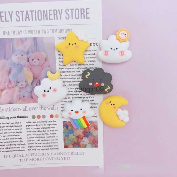 Creative Star Moon Rainbow Magnet Cartoon Magnet Decorative Message Post Post Home Decor L230626