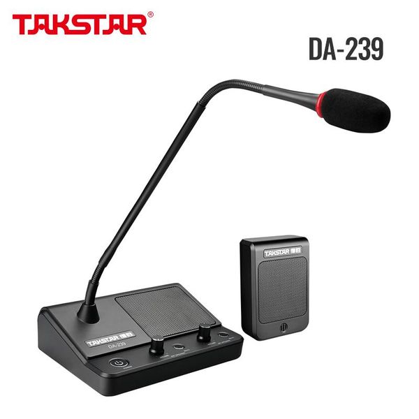 Alto-falantes Takstar Janela Sistema de Alto-falantes Intercom Dual Ways Redução de Ruído Microfone Alto-falante F Bank School Store Office Hospital Counter