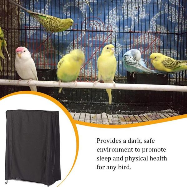 Other Bird Supplies Vogelkäfig-Abdeckung aus 210D-Oxford-Stoff, tragbar, universell, PU-Beschichtung, staubdicht, atmungsaktiv, Aufklebertyp, schlafender Sonnenschutz