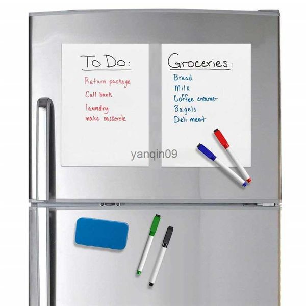 1pc A5 Größe Magnetische Whiteboard Kühlschrank Magneten Trocken Wischen Whiteboard Marker Radiergummi Schreiben Rekord Nachricht Board Erinnern Memo pad L230626