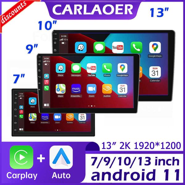 Neue 2 Din Android 7 9 10 13 Zoll Auto Multimedia Video Player 2DIN Stereo Radio GPS Für Tesla Stil nissan Hyundai Kia Toyota Honda