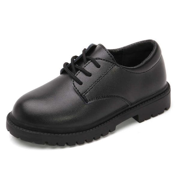 Turnschuhe Jungen Schuhe Kinder Lederschuhe Für Große Kinder Teenager Größe 27-38 Für Große Jungen Formale Hochzeit Schuhe Britischen Stil Einfach SchwarzHKD230701