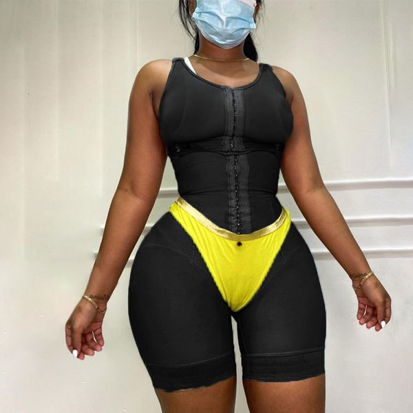 Modelador de cintura Fajas para controle de barriga Pós-cirurgia Cintas colombianas Fechamento frontal com gancho e olhos Modelador feminino Pós-lipoaspiração Lingerie sexy 230701