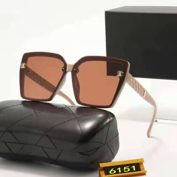 Gafas de sol de diseñador, gafas de sol para hombres, gafas de sol para mujeres, gafas de sol tipo ojo de gato, damas 6151, gafas de sol antideslumbrantes, gafas de sol de moda para mujeres, venta al por mayor, envío gratuito