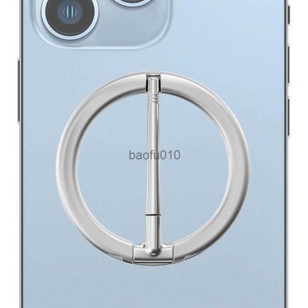 Porte do anel de telefone magnético 2 em 1 telefone celular dobrável Anel de dedo do dedo Stand Acessórios de células de ventilação para a maioria dos smartphones L230619