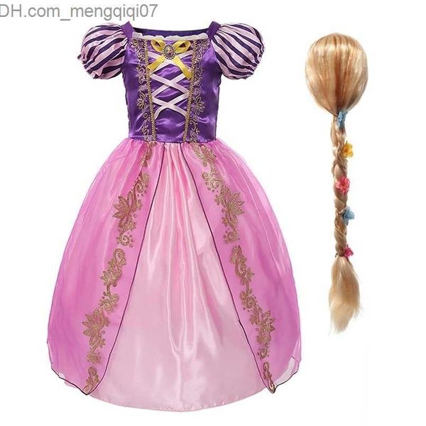 Abiti da ragazza Abiti da ragazza Ragazze Rapunzel Princess Dress Kids Summer Tangled Fancy Princess Costume Bambini Compleanno Carnevale Sofia Abiti Z230704