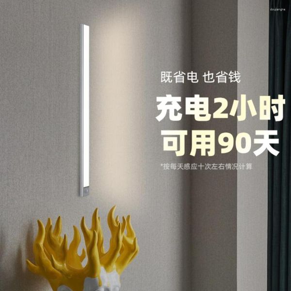 Lâmpada de parede Sensor infravermelho Corredor doméstico Corredor Luz de emergência Armário Vestiário Faixa sem fio