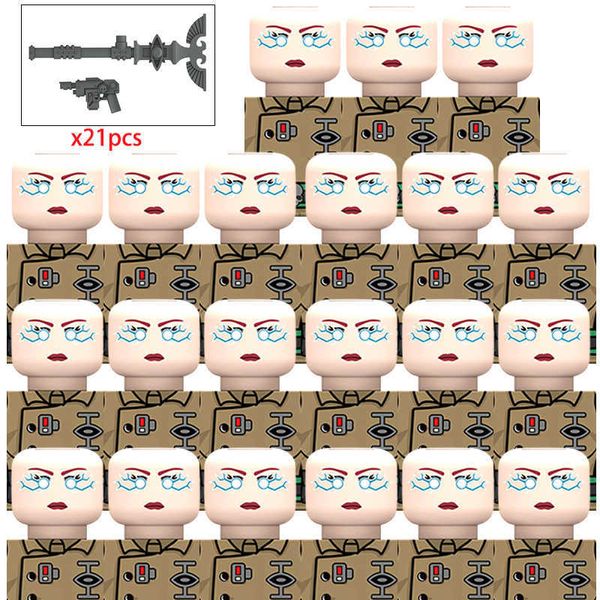 Blocos Militar Pyro Sargento Soldados Psyker Figuras Armas do Exército Tijolos Boneca Montar Blocos de Construção MOC DIY Brinquedos para Crianças presenteHKD230701