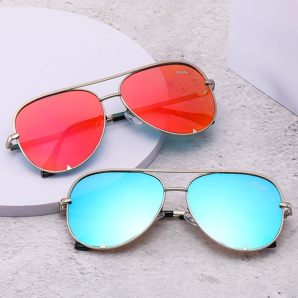 Quay óculos de sol diurnos e noturnos óculos de sol masculinos espelho do motorista polarizado com mudança de cor óculos de visão noturna para mulheres