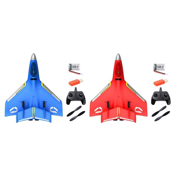 Aeronave RC elétrica RC 2 4 GHz Anti-colisão com Led para Rc Glider Jet Fighter Brinquedos para adultos, meninos, meninas, crianças, iniciantes 230703