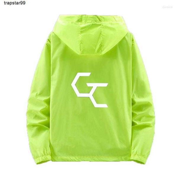 Erkek Hoodies Sweatshirts yuzuriha inori güneş kremi giyim cosplay anime renk baskılı fermuarlı kapüşonlu spor moda ceket ince gündelik trend