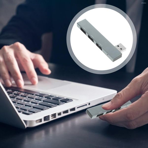 Dizüstü bilgisayar için Slim Slim Taşınabilir Veri USB Hub Genişletici Dizüstü bilgisayar için