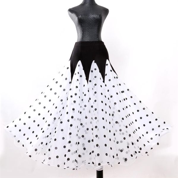 Passen Sie den Polka Dot-Ballsaalrock an, Gesellschaftstanzröcke für Frauen, spanischen Rock, Walzerkleid, Kleid, Tanzkleidung222y