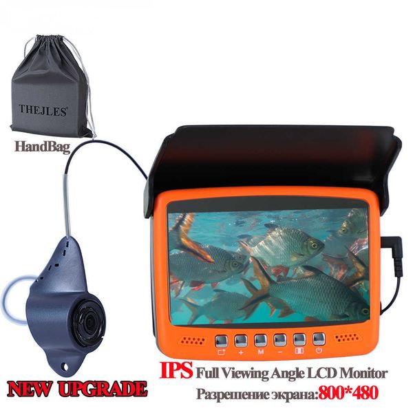 Fish Finder 7HBS Video Fish Finder 4,3 дюйма IPS ЖК -экрана комплект камеры для зимней подводной рыбалки для подводной рыбалки для мальчика подсветки/мужской подарок HKD230703