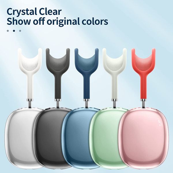 MAX Air Pods Pro MaxS fones de ouvido Acessórios de almofadas de silicone sólido Alto fone de ouvido personalizado Caso de viagens de plástico de proteção de proteção local 95879