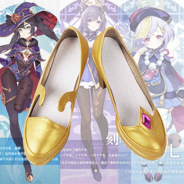 Genshin Original God Mona Cos Schuhe Cosplay Schuhe Tanz Kostüm Kleidung Y1222267M