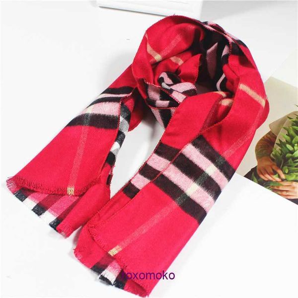 Sciarpa Bur Home invernale e autunnale di alta qualità per donna uomo Plaid per bambini imitazione cashmere Versione coreana calda neonata