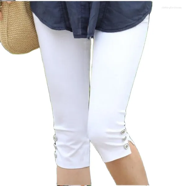 Calça jeans feminina tamanho S-4XL elástica elástica Capris moda calça lápis venda verão cintura fina cor doce