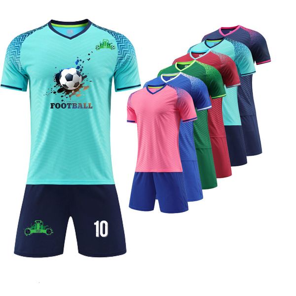 Рубашки на открытом воздухе персонализированные детские дети для взрослых футбол, наборы на 2 штуковины короткая рубашка