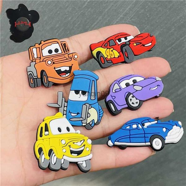 6 PZ PVC Colorato Cartone Animato Trasporto Frigorifero Adesivo Magnetico Carino Autobus Carrello Magneti Da Frigorifero Giocattolo Per Bambini Foto Muro L230626