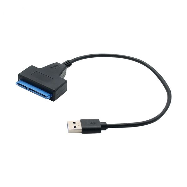 Cabo adaptador ultrarrápido USB 3.0 para SATA III de 22 pinos para USB3.0 5 Gbps para disco rígido SSD HDD de 2,5