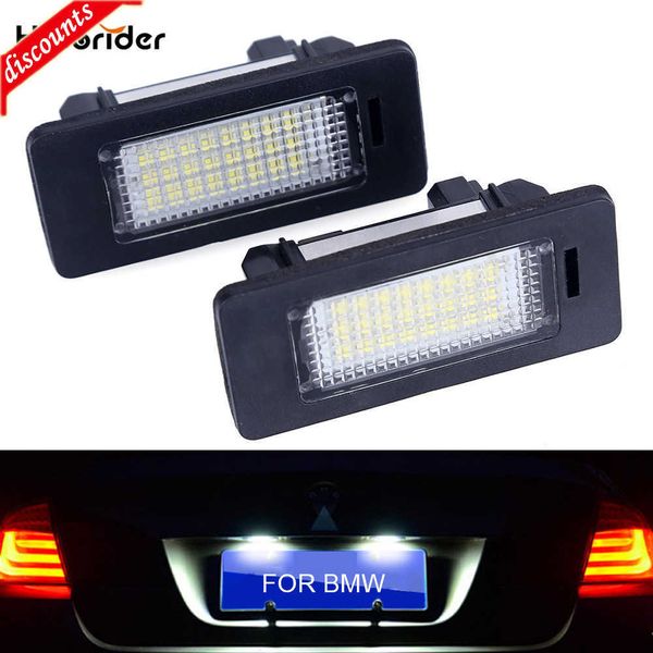 Neue 2PCS Für BMW E39 E60 Kennzeichen Licht 6000k Weiß Kein Fehler Led Anzahl License Platte licht Für BMW E90 E91 E92 E61 E60 E70 E71