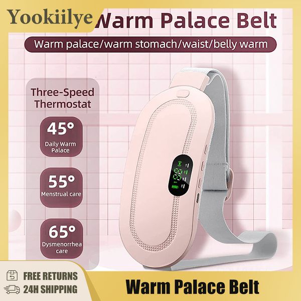 Outros Itens de Massagem Aquecimento Elétrico Warm Belt Wireless Abdominal Heating Massager Lady Menstrual Aliviar Pain Compress Belt Massager 230701