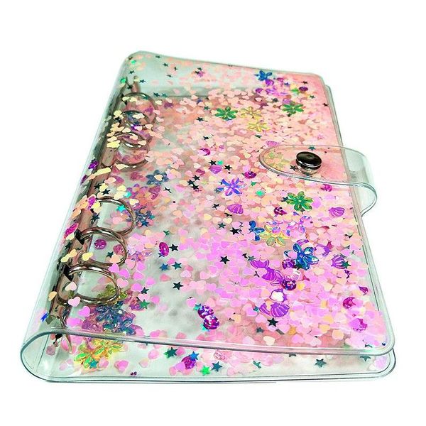 Andere Büroschulbedarf A6 Wasserdichtes Binder-Notizbuch Er Colorf Weiches PVC-Regenbogen-Studententagebuch Handbücher Shell Drop Lieferung DHSCL