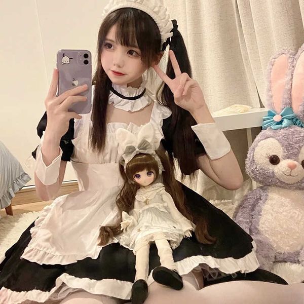 Sexy Set Women Animation Show Halloween Japanese Sweet Outfits Anime Lolita Maid Cosplay Plus Size School Girl Kawaii Abbigliamento CostumiHKD230703