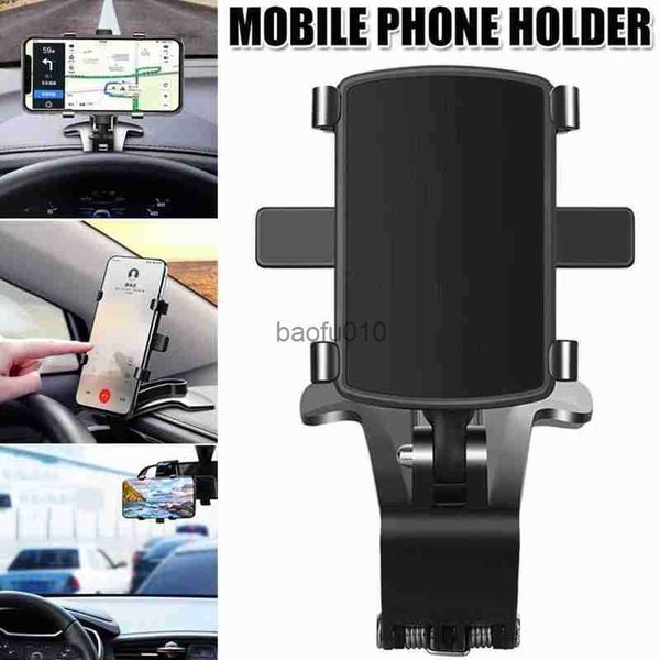JEREFISH Universal Car Dashboard Holder Stand Hud Design Clip Smartphone Car Holder Accessori per telefoni cellulari Supporto per cellulare L230619