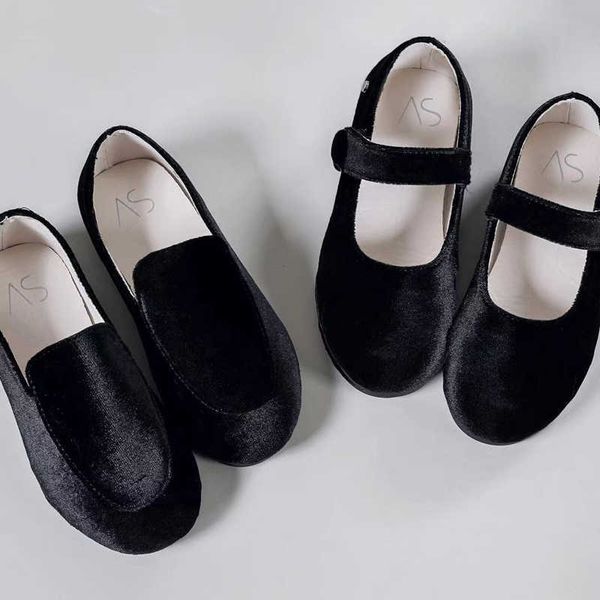 Tênis Primavera Crianças Sapatos Crianças Sapatos Casuais Bebê Meninas Preto Mocassim Mocassim Infantil Veludo Ballet Sapatilhas Meninos Mocassim Mary JaneHKD230701