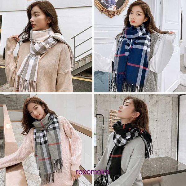 Мода дома женские шарфы для зимней и осенней имитации кашемировых шарфов Женщины в утолщенной теплой шерсти, набор корейская версия универсальная плетчака для кисточки