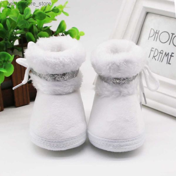 Детская осенняя каша -плюшевые сапоги Baby Girl Boys Winter The Warm The Bangage Maddler Fuzzy Balls First Walkers Kid Shoes newborn L230522